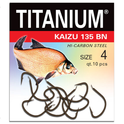 Haczyk Titanium KAIZU 135BN (10 szt.), rozm. 4 (op.zb.10)