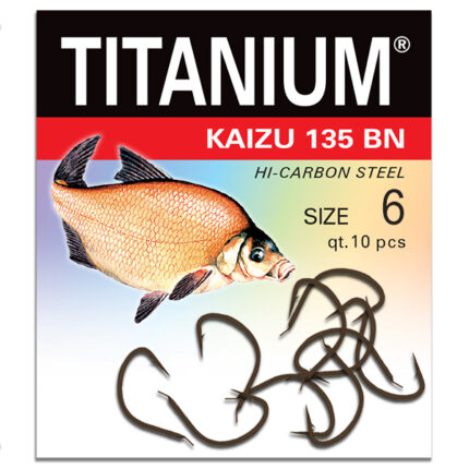 Haczyk Titanium KAIZU 135BN (10 szt.), rozm. 6 (op.zb.10)