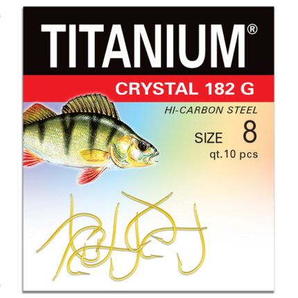 Haczyk Titanuim CRYSTAL 182G (10 szt.), rozm. 8 (op.zb.10)