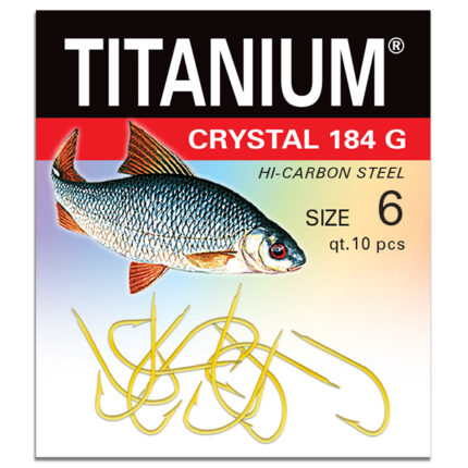 Haczyk Titanium CRYSTAL 184G (10 szt.), rozm. 6 (op.zb.10)