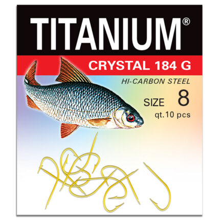 Haczyk Titanium CRYSTAL 184G (10 szt.), rozm. 8 (op.zb.10)