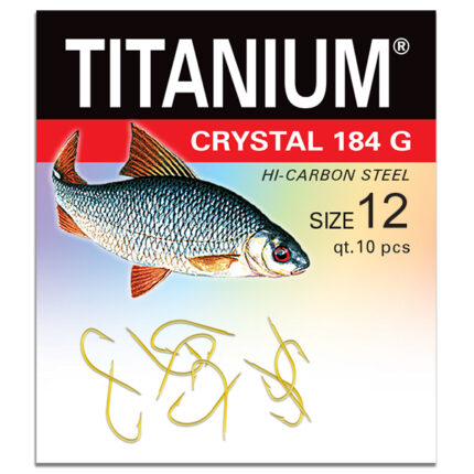 Haczyk Titanium CRYSTAL 184G (10 szt.), rozm. 12 (op.zb.10)