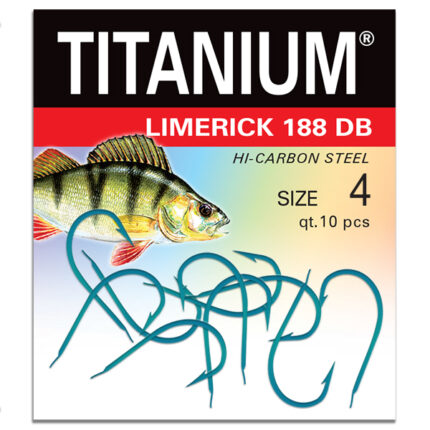 Haczyk Titanium LIMERICK 188DB (10 szt.), rozm. 4 (op.zb.10)