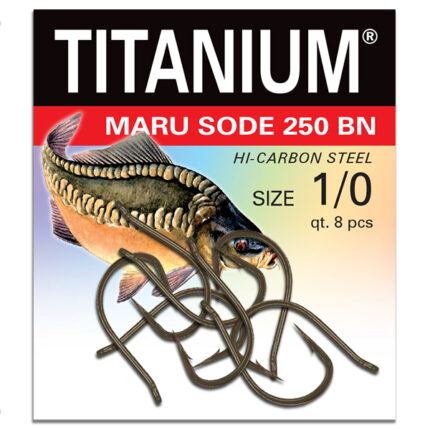 Haczyk Titanium MARU SODE 250BN (8 szt.), rozm. 1/0 (op.zb.10)