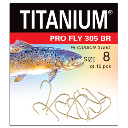 Haczyk Titanium PRO FLY 305BR (10 szt.), rozm. 8 (op.zb.10)