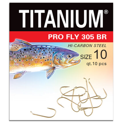 Haczyk Titanium PRO FLY 305BR (10 szt.), rozm. 10 (op.zb.10)