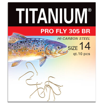 Haczyk Titanium PRO FLY 305BR (10 szt.), rozm. 14 (op.zb.10)