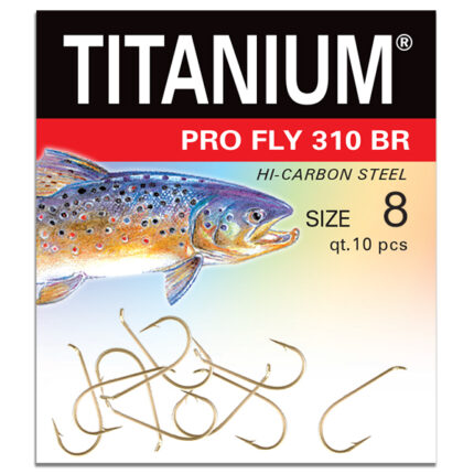 Haczyk Titanium PRO FLY 310BR (10 szt.), rozm. 8 (op.zb.10)